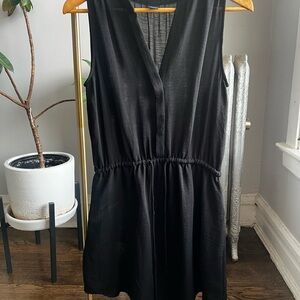 GAP Black V-Neck Mini Dress